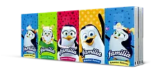 Familia носовые платочки classical 3 хслойные 10 уп по 10 платочков 1 шт 1 уп 1 спайка=10 шт