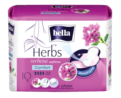 Прокладки BELLA с экстрактом вербены 10шт 