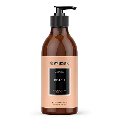 Synergetic жидкое мыло для рук peach персик 380 мл