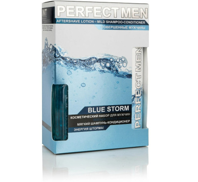 ПН men perfect men blue storm шампунь кондиционер для волос 250 мл лосьон после бритья 100 мл 