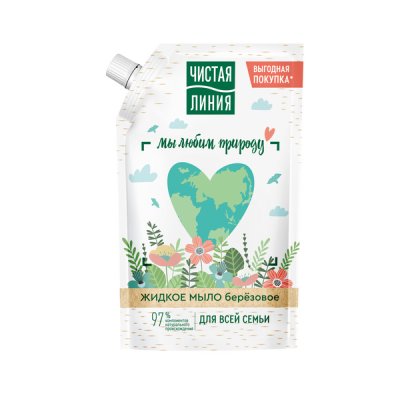 Чистая Линия жидкое мыло для всей семьи березовое 500 мл 