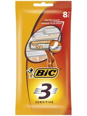BIC Станки одноразовые BIC 3 (8шт.) с тремя лезвиями 