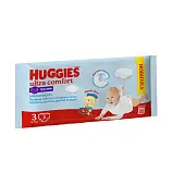 Huggies ultra comfort 3 6-11 кг трусики подгузники 3 шт для мальчиков