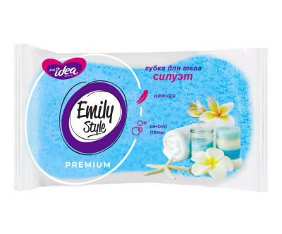 Fresh idea губка для тела силуэт крупнопористый поролон форма восьмерка 140*90*50 1 шт 