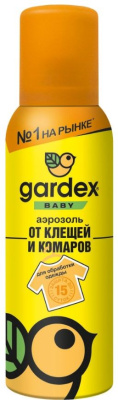 Gardex Baby Аэрозоль от клещей и комаров, 150 мл 