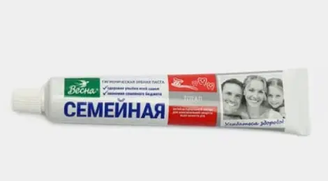 ВЕСНА Семейная Зубная паста тотал, 90 г без пенала