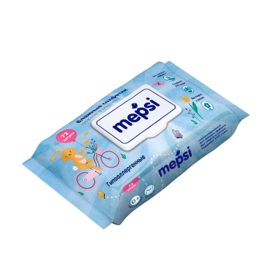 Mepsi влажные салфетки гипоаллергенные детские 72 шт 