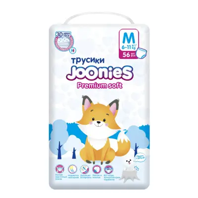 JOONIES Premium Подгузники-трусики, размер M 