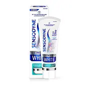 Sensodyne white зубная паста активное отбеливание укрепление эмали 75 мл