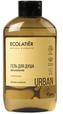 Ecolatier гель для душа увлажнение аргана ваниль 600 мл 