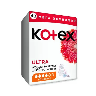 Kotex прокладки гигиенические Ultra нормал 40 шт 