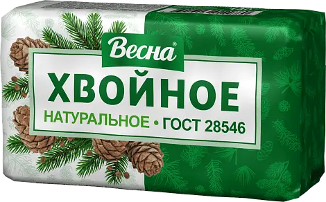 ВЕСНА народное туалетное мыло хвойное в пленке 140г