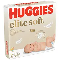 Huggies Soft подгузники для новорожденных 4-6 кг 2 размер 100 шт