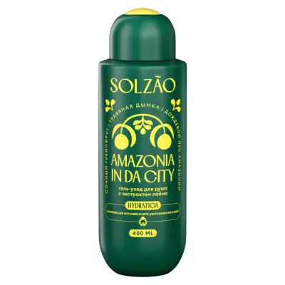 Solzao city гель уход для душа с экстрактом лайма 400 мл 