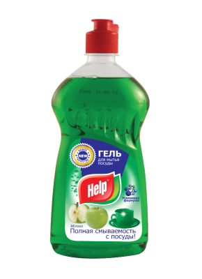 Help средство для мытья посуды яблоко 0,5 л 