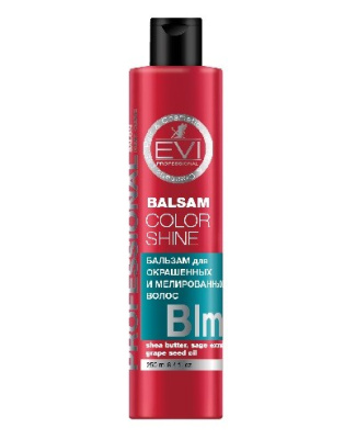 Evi Professional бальзам-ополаскиватель для окрашенных и мелированных волос Интенсивный уход 250мл 