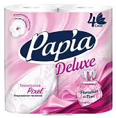 Papia туалетная бумага белая четырёхслойная 4шт
