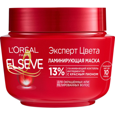Elseve маска для волос эксперт цвета для окрашенных и мелированных волос 300 мл 