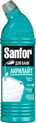 Sanfor гель для чистки акриловых ванн акрилайт 750 мл 