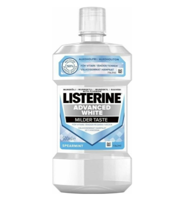 Listerine ополаскиватель экспертное отбеливание без спирта 500 мл стикер 