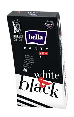 Прокладки ежедневные BELLA Black&White, 40 шт