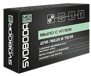 SVOBODA MEN CARE туалетное мыло твердое с углем 100 г
