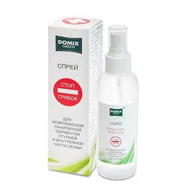 Domix green лосьон спрей для комплексной санитарной обработки ступней и внутренней части обуви стоп грибок 150 мл