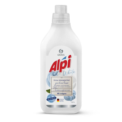 Grass Alpi white gel концентрированное жидкое средство для стирки флакон 1,8 л 