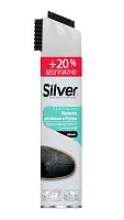 Silver спрей восстановитель для нубука и замши 3 в1 с каучуковой щёткой черный +20% бесплатно 300 мл