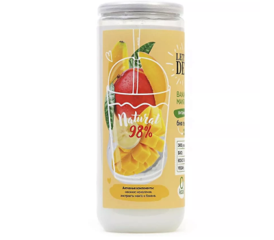 Body Boom натуральный био гель для душа витаминный banana mango milkshake 330 мл 