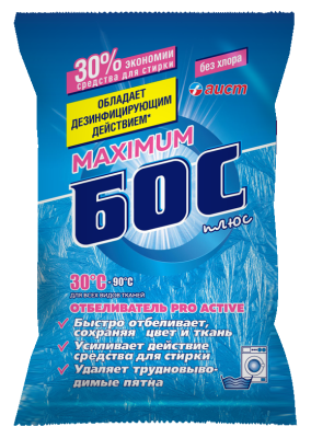 Бос плюс мах отбеливатель порошок 250г 