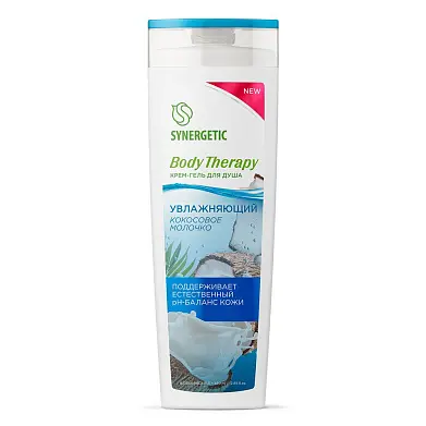 Synergetic body крем гель для душа кокосовое молочко 380 мл