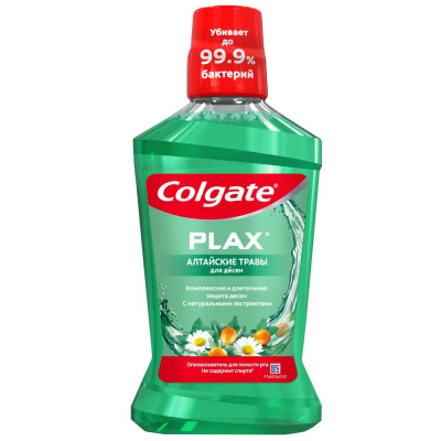 Colgate plax алтайские травы для десен ополаскиватель для полости рта 500 мл 