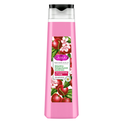 Camay гель для душа вишня и миндальное молочко 400 мл 