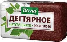 ВЕСНА народное туалетное мыло дегтярное в пленке 140г