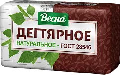 ВЕСНА народное туалетное мыло дегтярное в пленке 140г