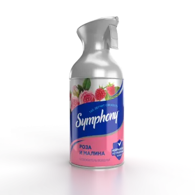 Symphony освежитель воздуха роза и малина 250 мл с триггером 