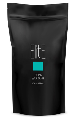 Elite соль для ванн морские минералы 1200 г дой пак 