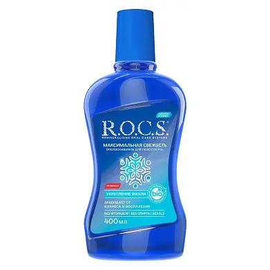 Rocs ополаскиватель для полости рта максимальная свежесть 400 мл