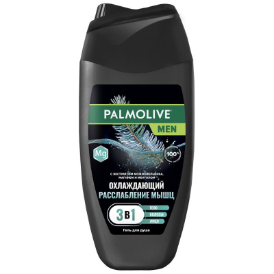 Palmolive men гель для душа охлаждающий расслабление мышц 3 в 1 для тела волос и лица 250 мл 
