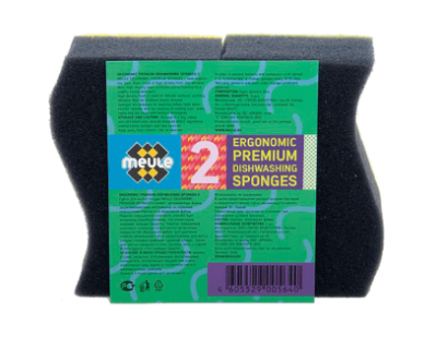 MEULE губки для мытья посуды meule эргономик 2 шт 