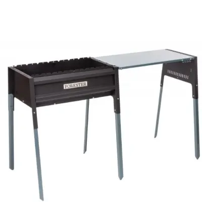 Forester термо мангал 65х36 со столом крышкой 