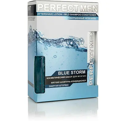 ПН men perfect men blue шампунь кондиционер для волос 250 мл лосьон после бритья 100 мл