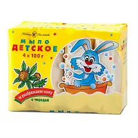 Невская Косметика туалетное мыло детское череда 4*100 г