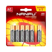 Nanfu Батарейка щелочная (5+1шт.)