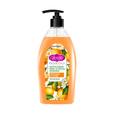 Camay гель для душа цитрусовый микс и масло жожоба 750 мл 