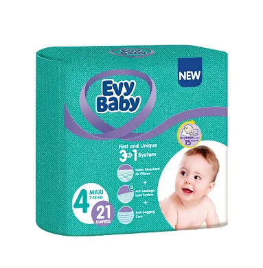 Evy Baby макси стандарт подгузники 7-18 кг 21 шт