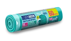 Lemon Moon пакеты для мусора двойная прочность с завязками раздельные 60 л 10 шт