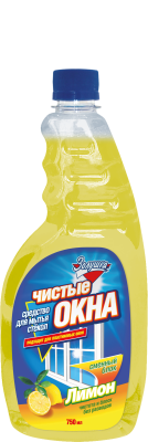 Золушка чистые окна средство для мытья окон лимон 750 мл смен блок 