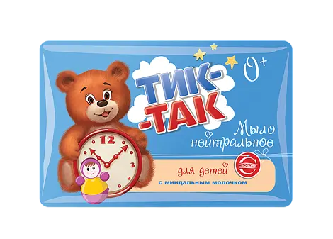 Тик-Так мыло детское 0+ с миндальным молочком 90 г
